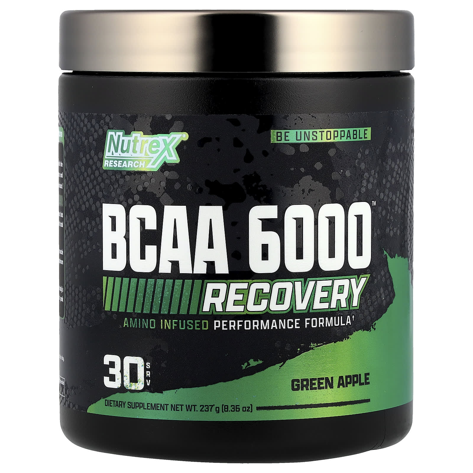 Nutrex Research, BCAA 6000™ Recovery, Green Apple, 8.36 oz (237 g) - Image 1