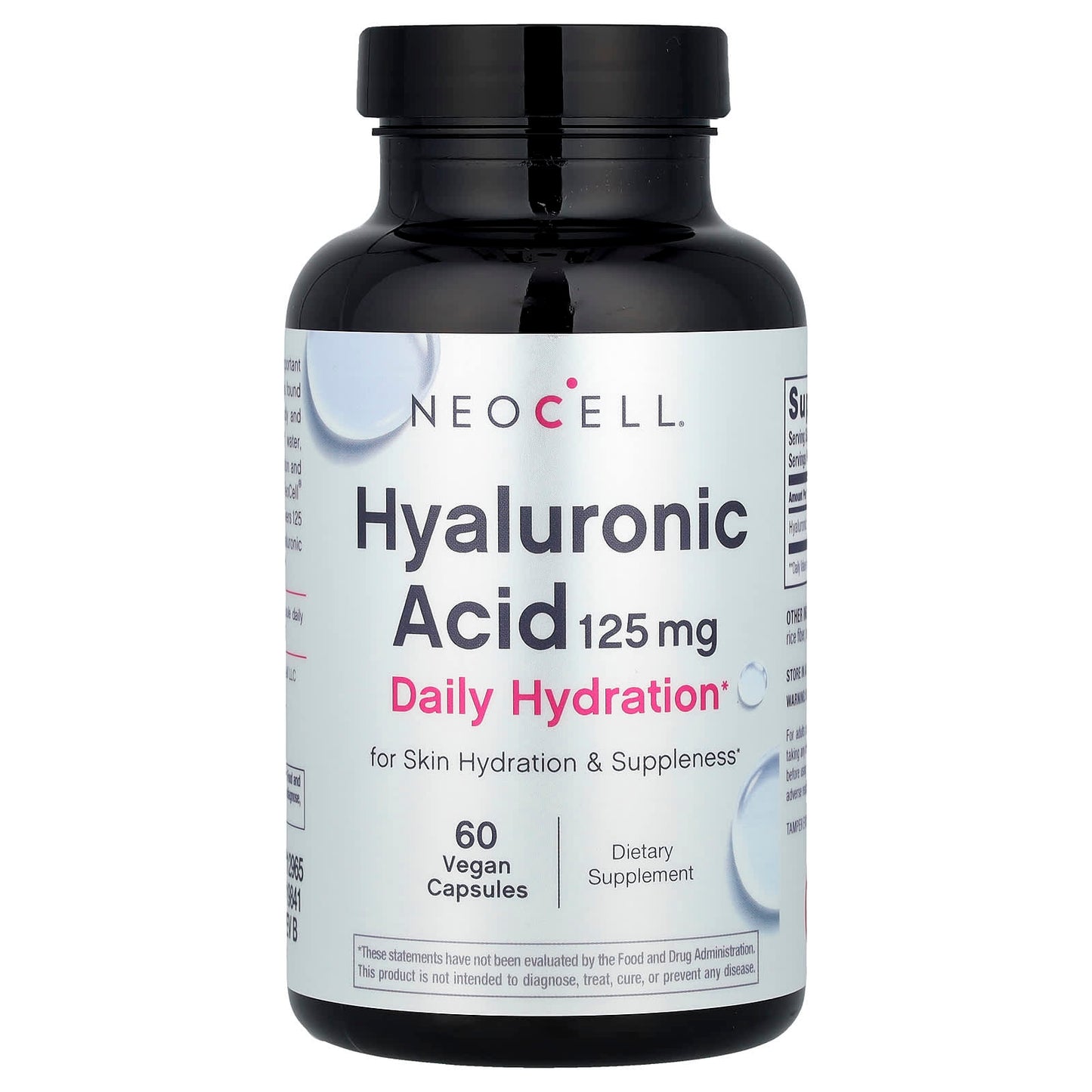 NeoCell, Hyaluronic Acid, 125 mg, 60 Vegan Capsules - Image 1