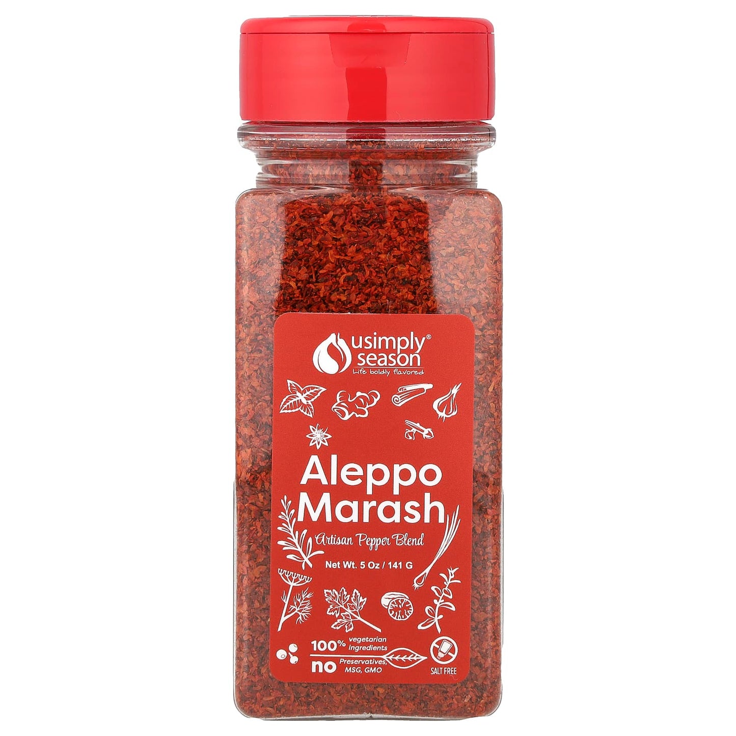 USimplySeason, Artisan Pepper Blend, Aleppo Marash, 5 oz (141 g) - Image 1