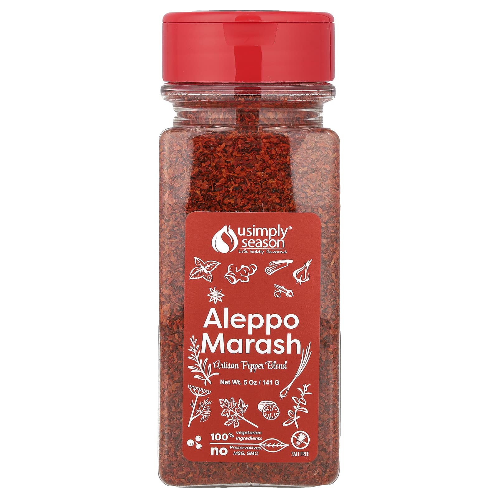 USimplySeason, Artisan Pepper Blend, Aleppo Marash, 5 oz (141 g) - Image 1