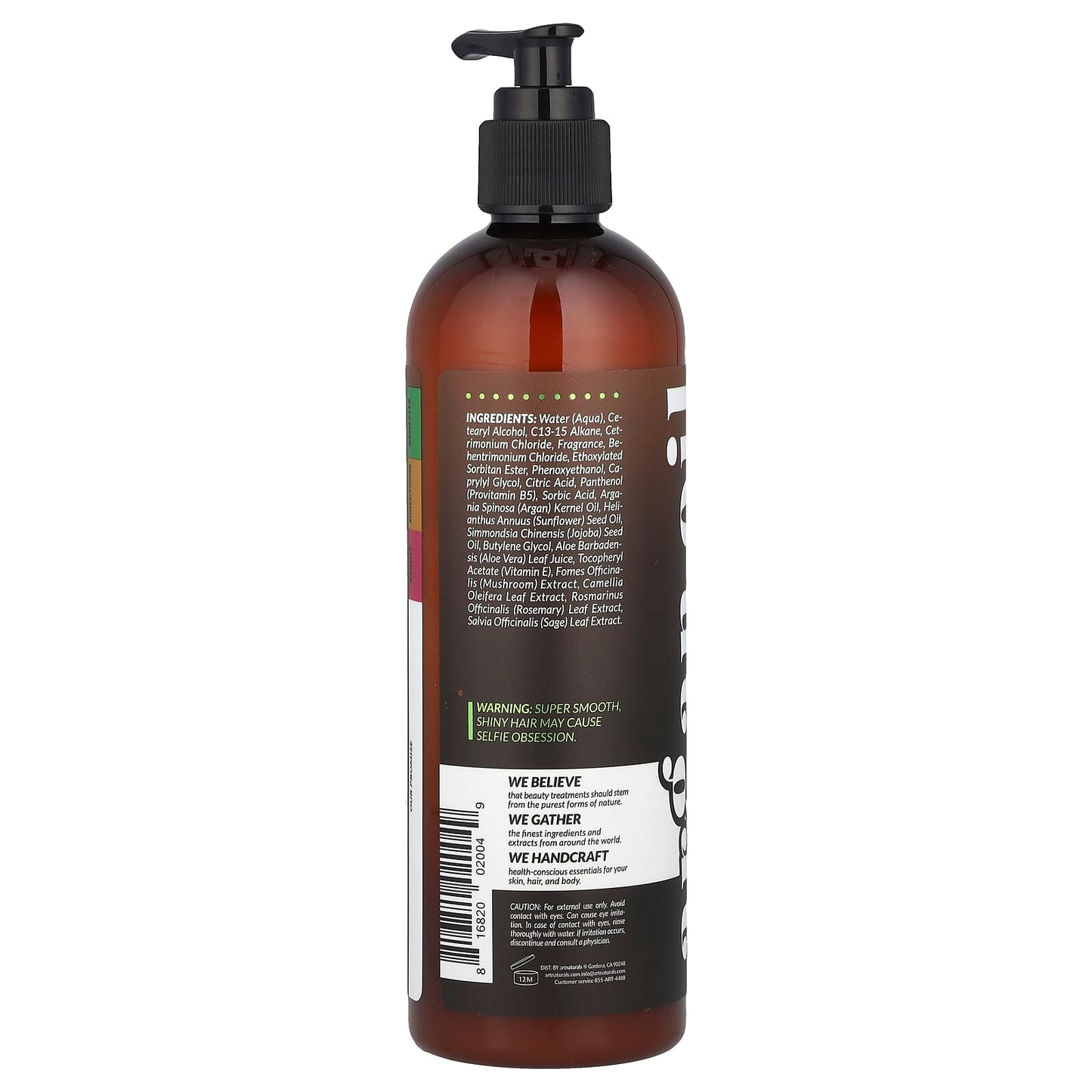 Argan Oil Leave-In Conditioner for Dry, Damaged Hair - Vegan, Eco-Friendly - Image 2