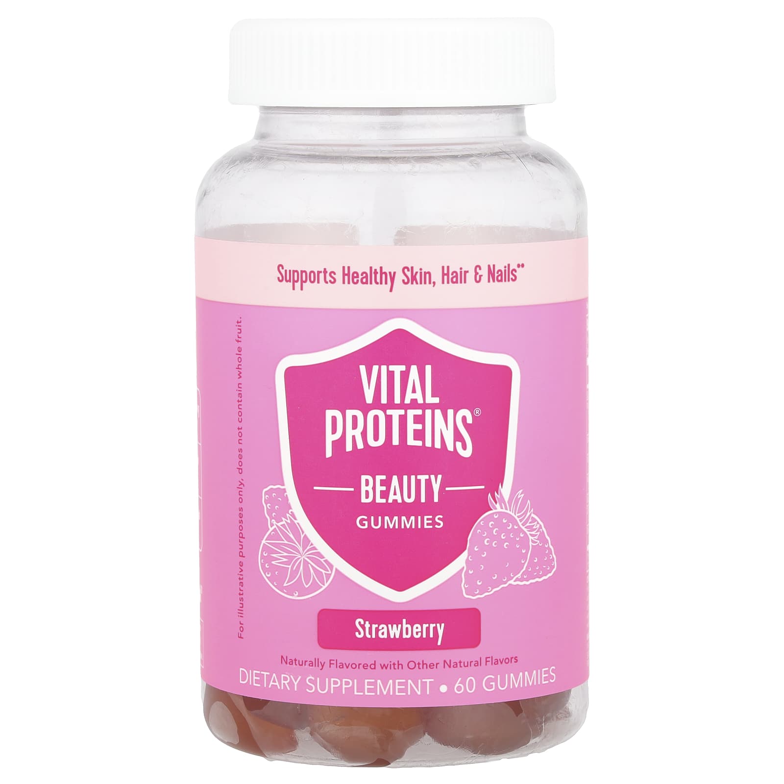 Vital Proteins, Beauty Gummies, Strawberry, 60 Gummies - Image 1