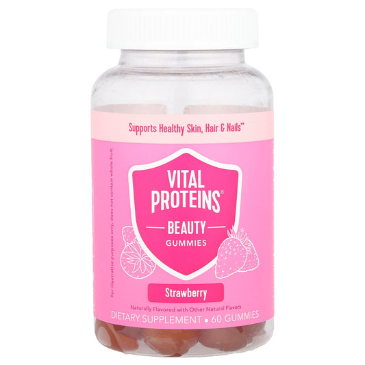 Vital Proteins, Beauty Gummies, Strawberry, 60 Gummies - Image 1