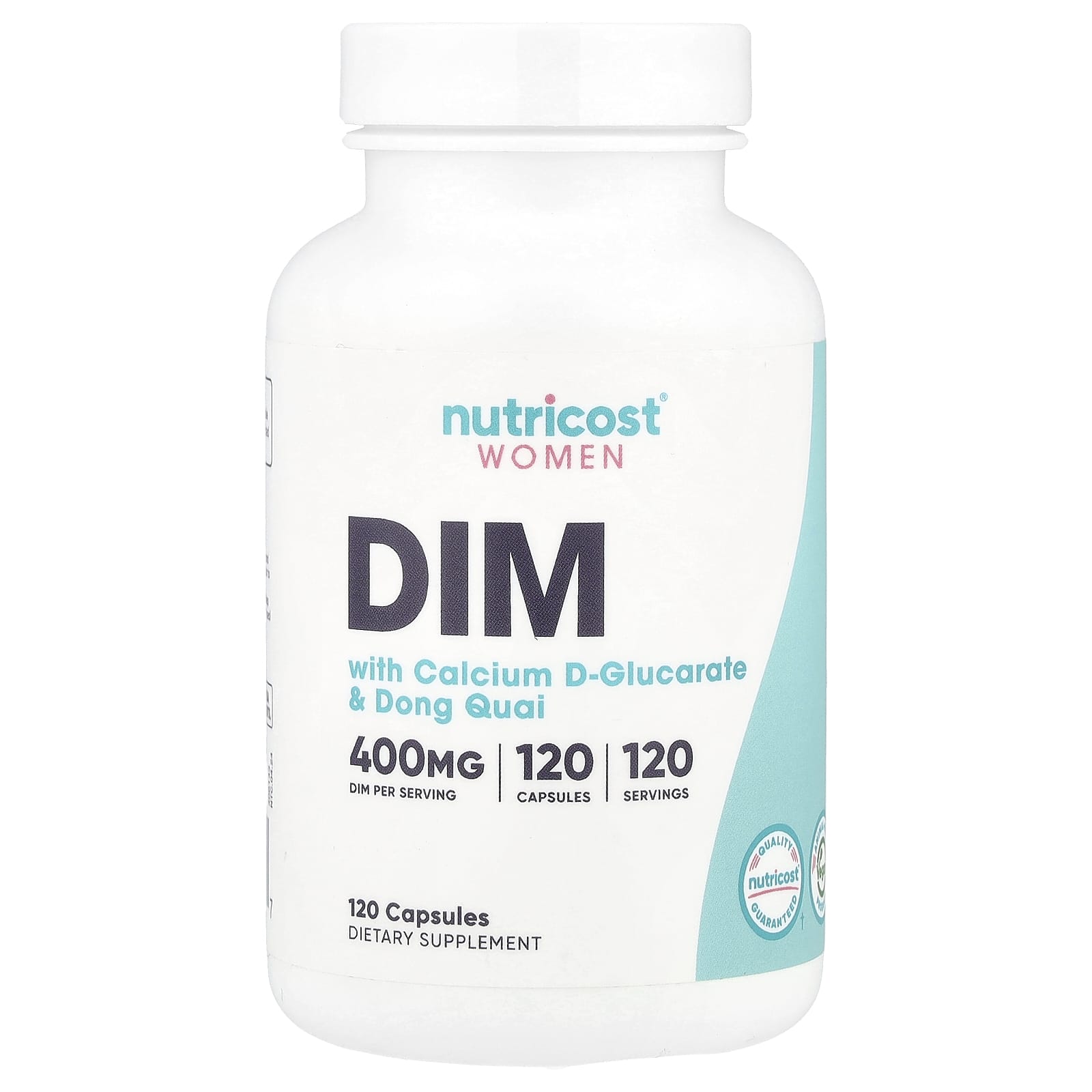 Nutricost, Women, DIM With Calcium D-Glucarate & Dong Quai, 120 Capsules - Image 1