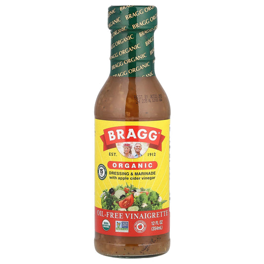 Organic Apple Cider Vinegar Dressing & Marinade by Bragg, 12 fl oz - Image 1