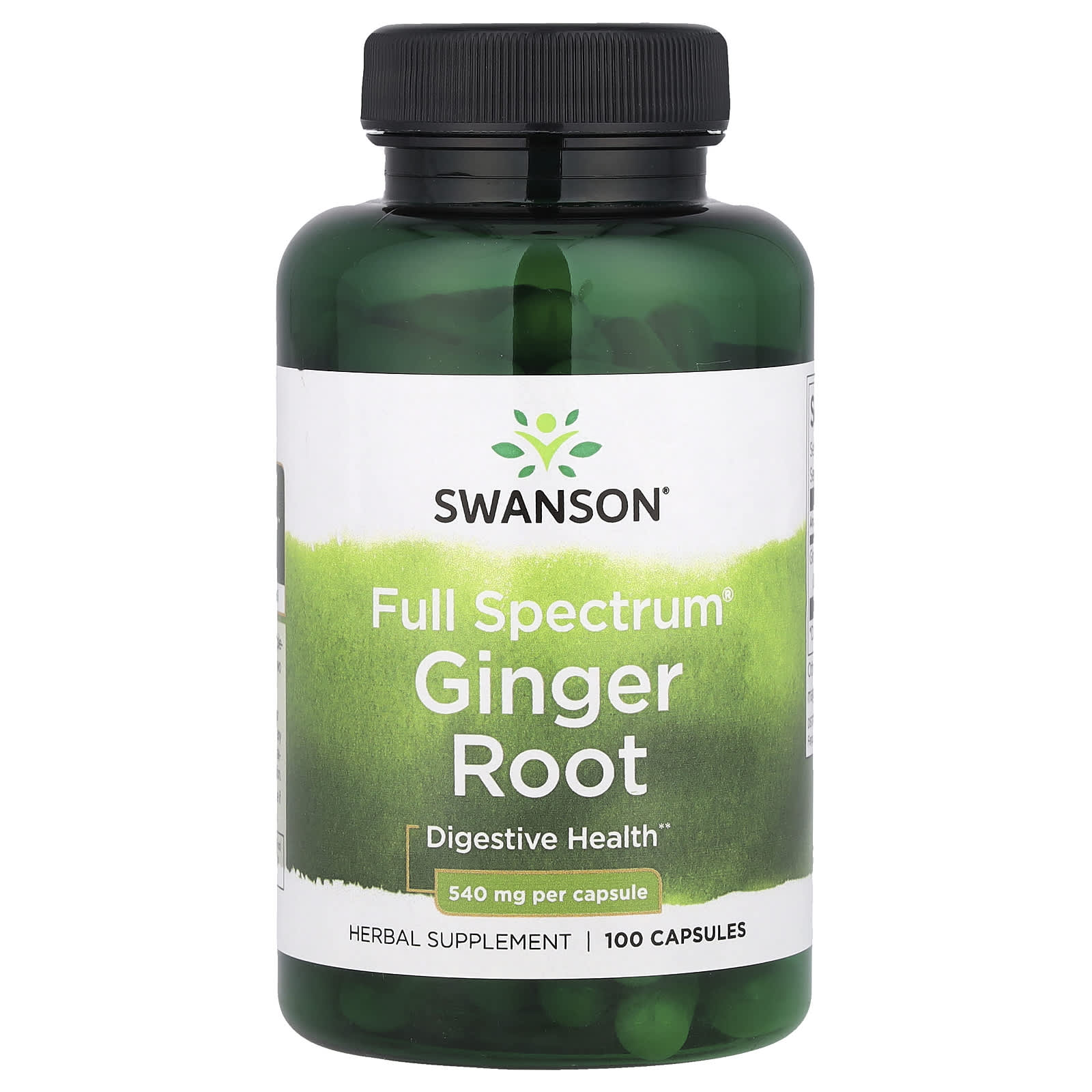 Swanson, Full Spectrum® Ginger Root, 540 mg, 100 Capsules - Image 1