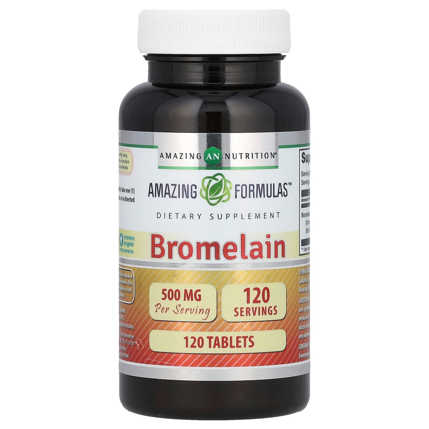 Bromelain Supplement for Digestion and Inflammation Relief, 500mg, 120 Tablets - Image 1