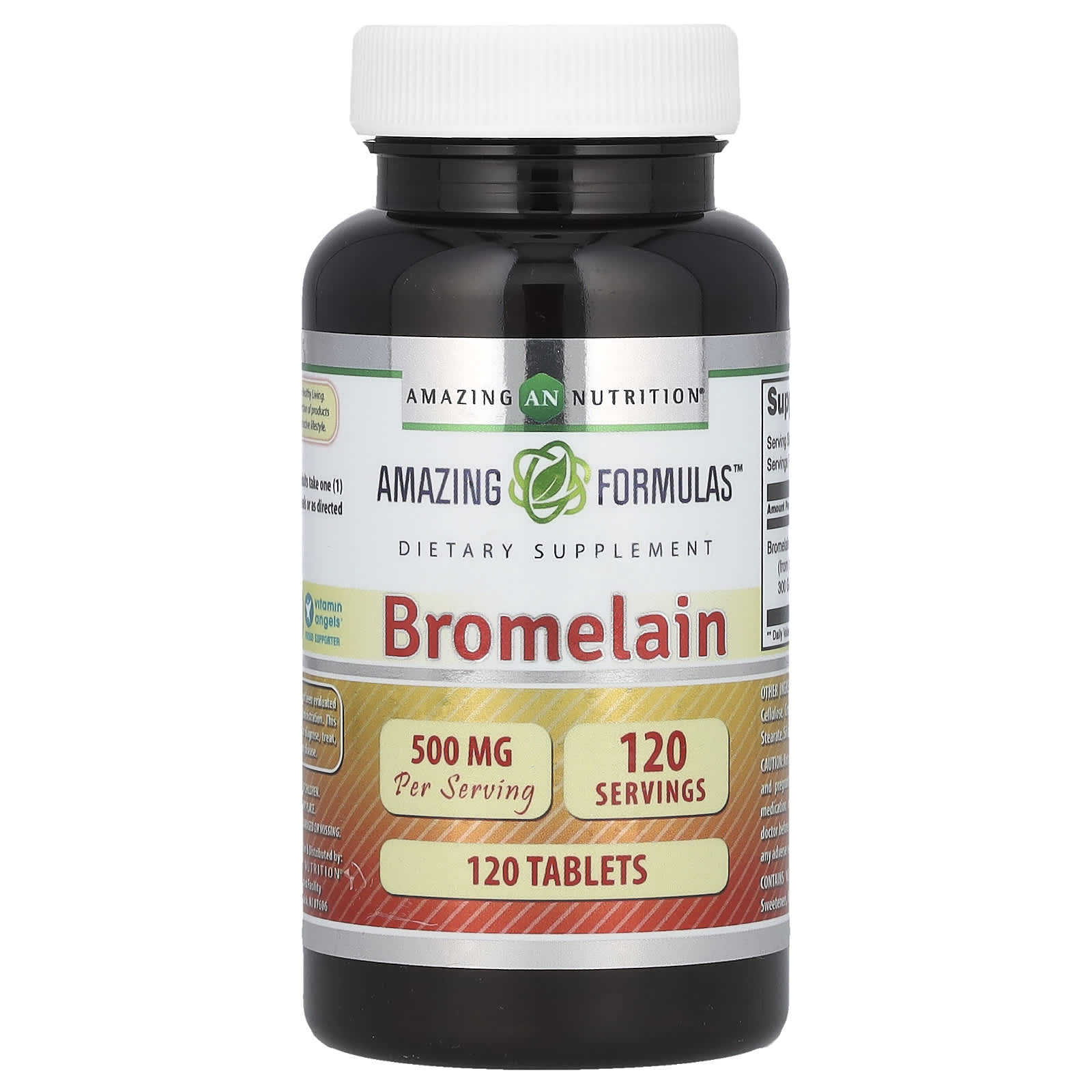 Bromelain Supplement for Digestion and Inflammation Relief, 500mg, 120 Tablets - Image 1