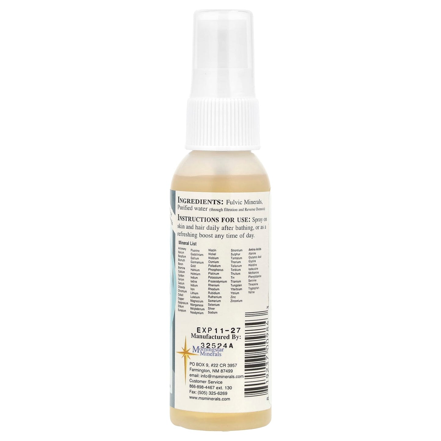 Morningstar Minerals, Derma Boost Rejuvenating Spray Mist, 2 fl oz (59 ml) - Image 2