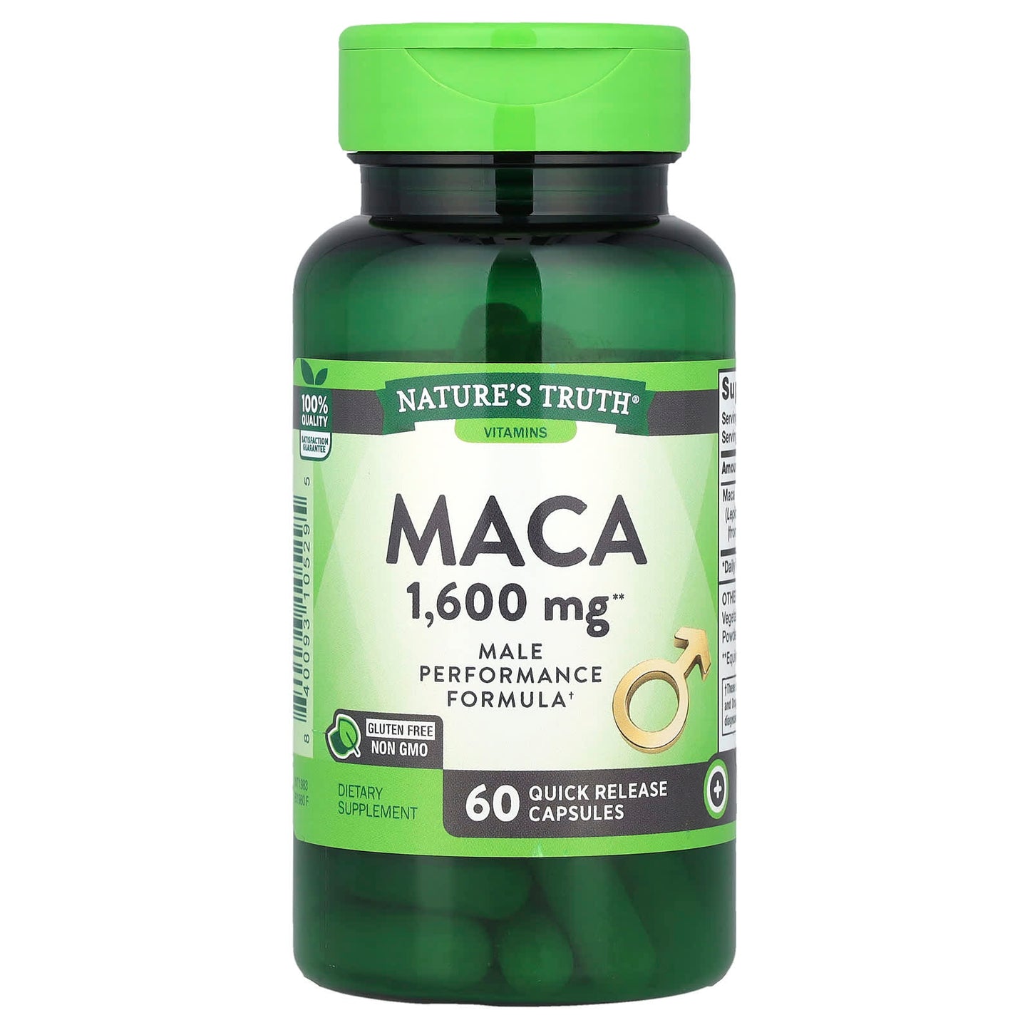 Nature's Truth, Maca, 1,600 mg, 60 Quick Release Capsules - Image 1