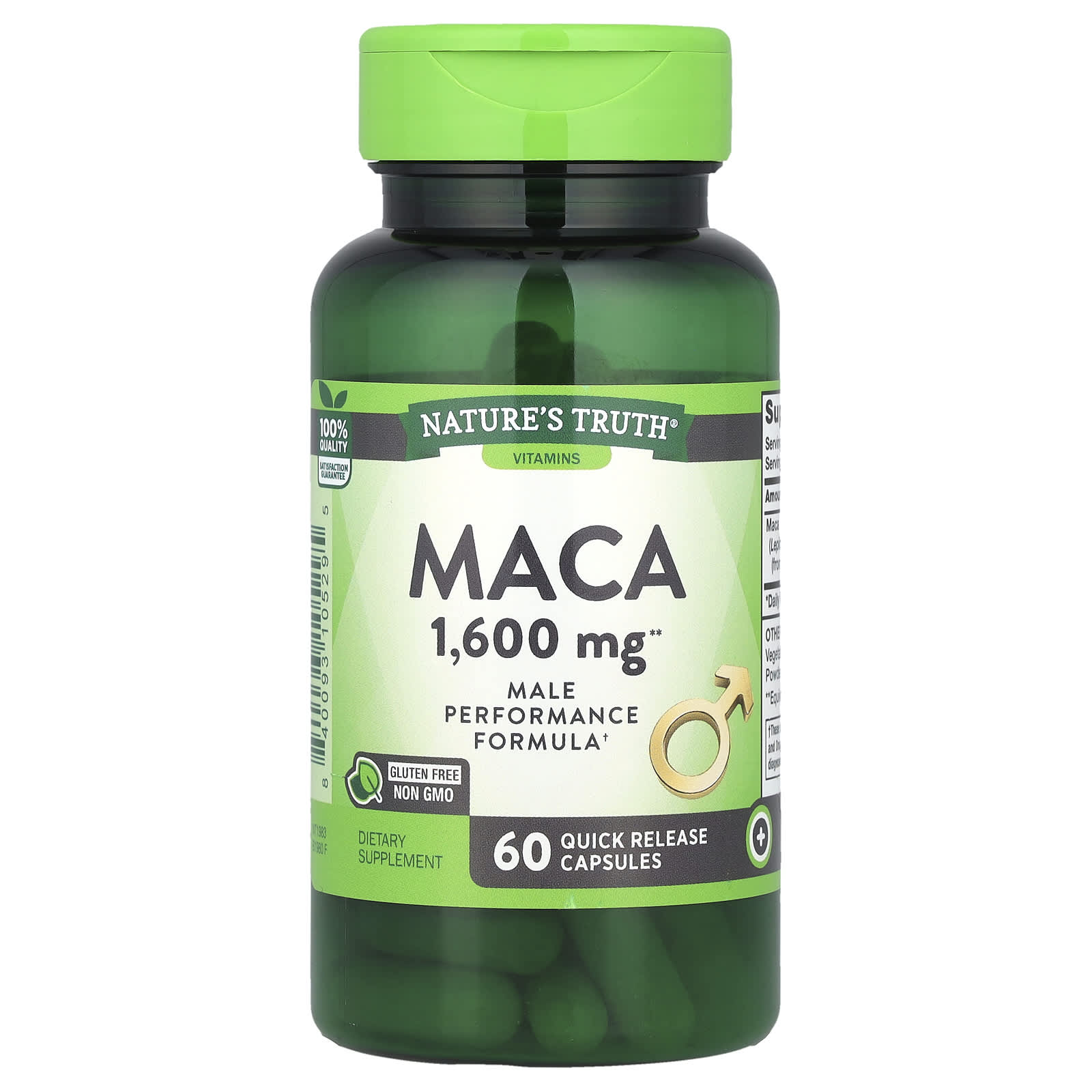 Nature's Truth, Maca, 1,600 mg, 60 Quick Release Capsules - Image 1