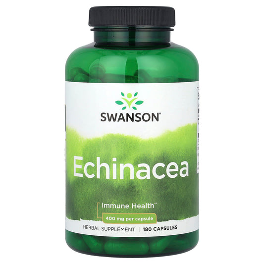 Swanson, Echinacea, 400 mg, 180 Capsules - Image 1