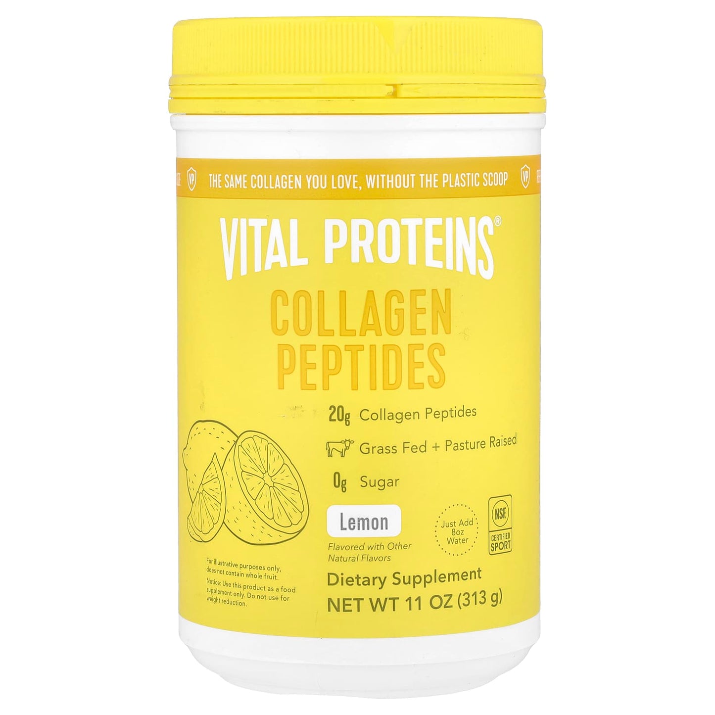 Vital Proteins, Collagen Peptides, Lemon, 11 oz (313 g) - Image 1