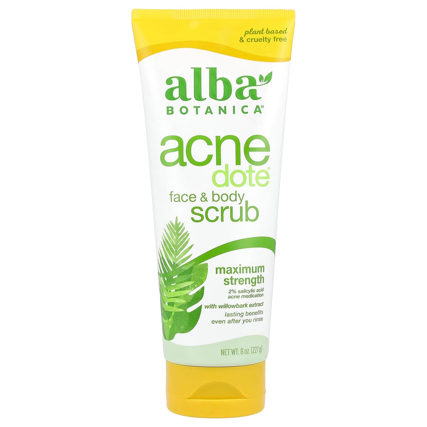 Alba Botanica ACNEdote Face & Body Scrub - Maximum Strength, 8 oz - Image 1