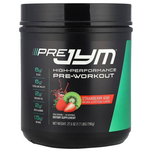 Boost Workout Performance with Pre JYM Strawberry Kiwi Pre-Workout Supplement - Image 1