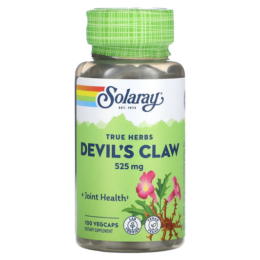 Solaray, Devil's Claw, 525 mg, 100 VegCaps - Image 1