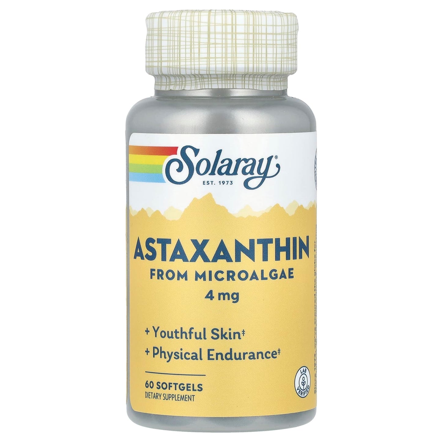 Solaray, Astaxanthin, 4 mg, 60 Softgels - Image 1