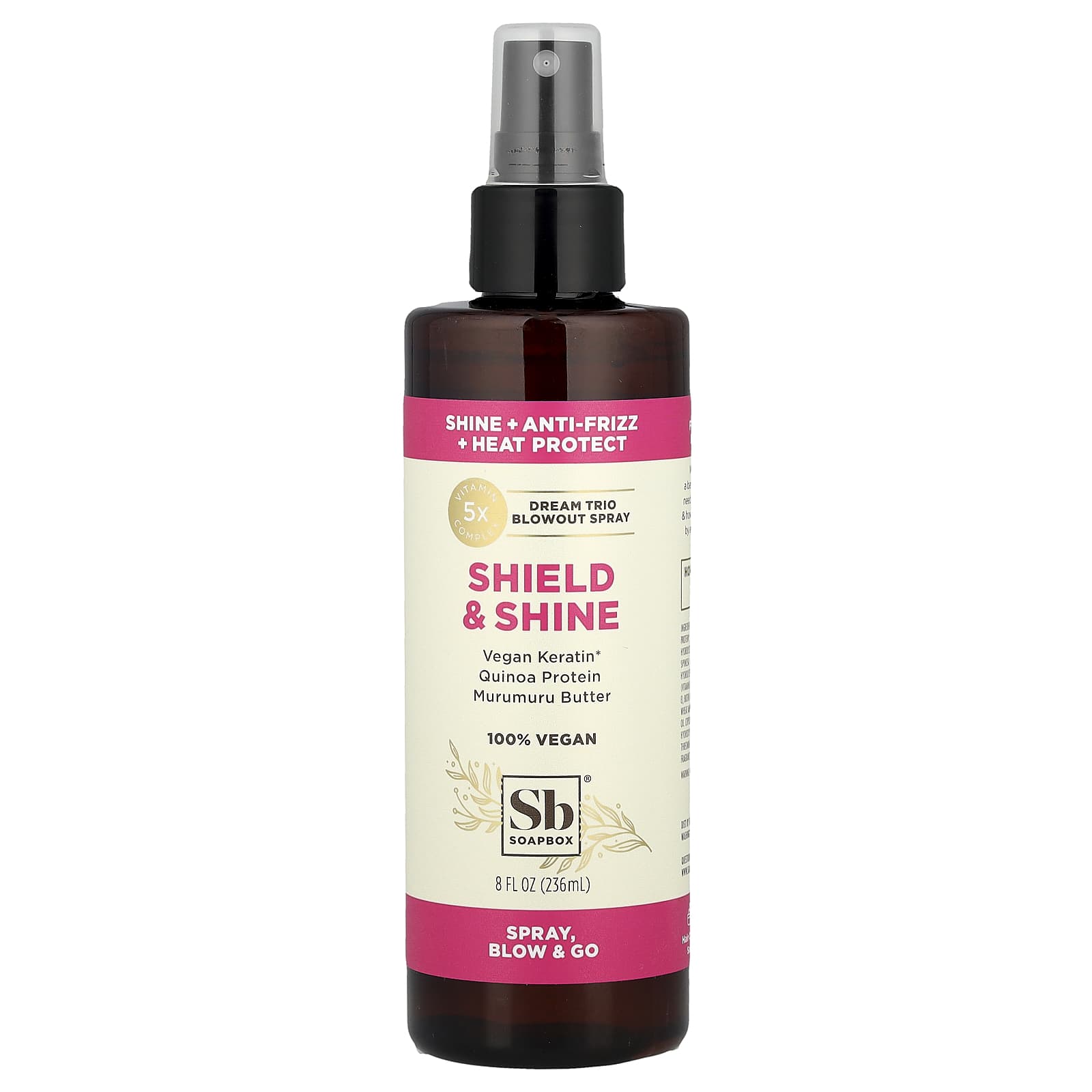 Soapbox, Shield & Shine, Dream Trio Blowout Spray, 8 fl oz (236 ml) - Image 1