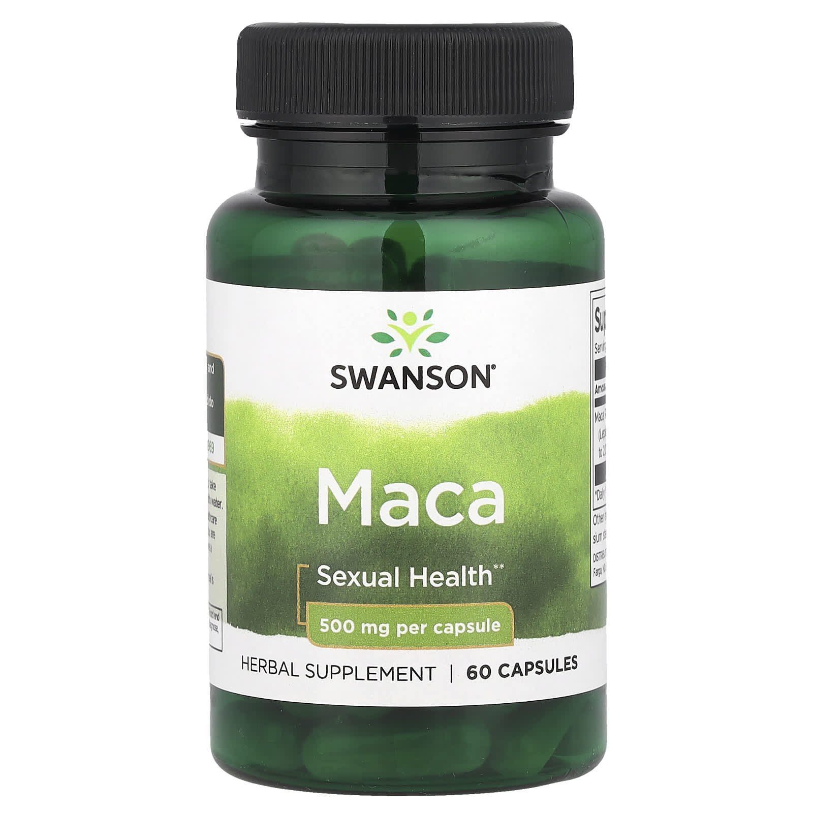 Swanson, Maca, 500 mg, 60 Capsules - Image 1