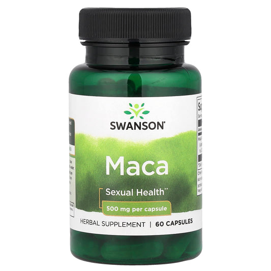 Swanson, Maca, 500 mg, 60 Capsules - Image 1