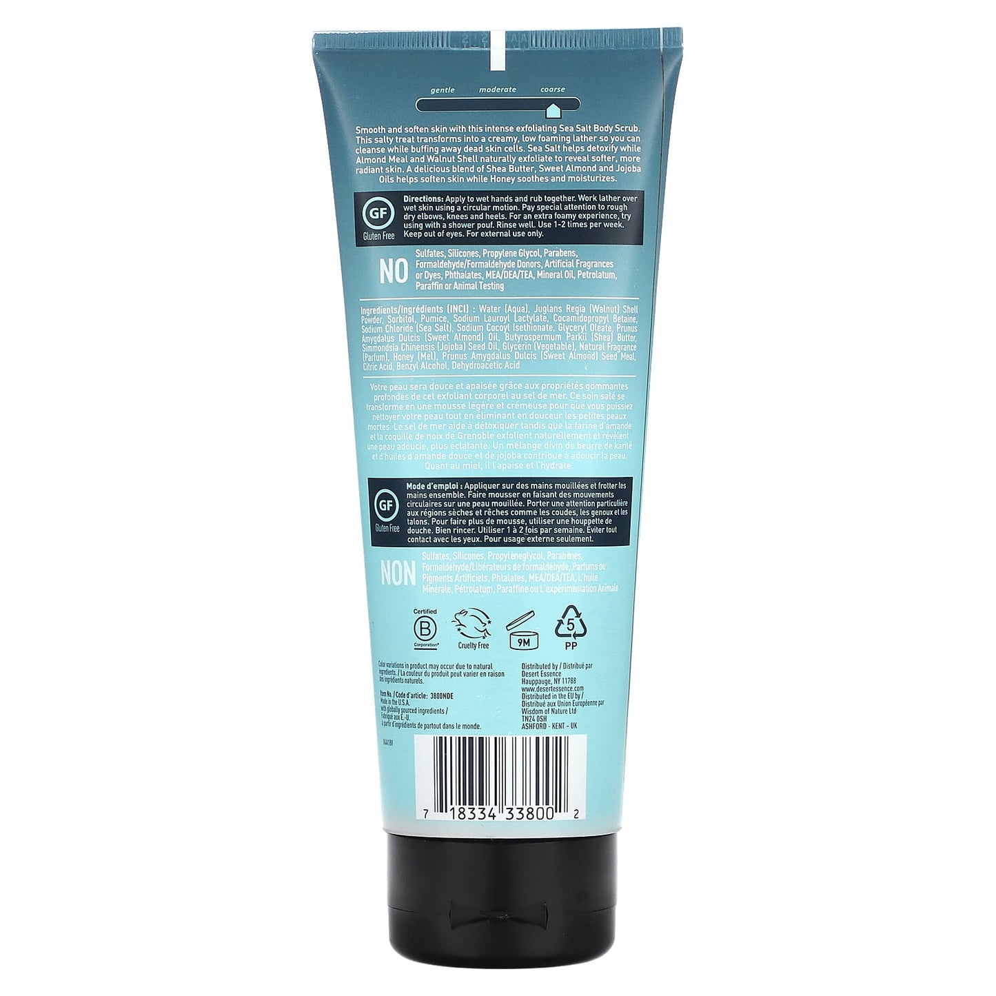 Desert Essence Detoxifying Sea Salt Body Scrub 6.7 fl oz - Image 2