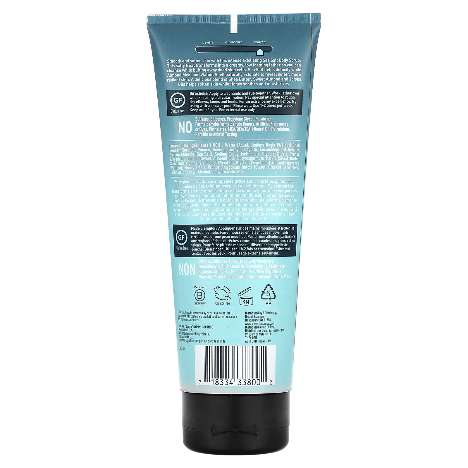 Desert Essence Detoxifying Sea Salt Body Scrub 6.7 fl oz - Image 2