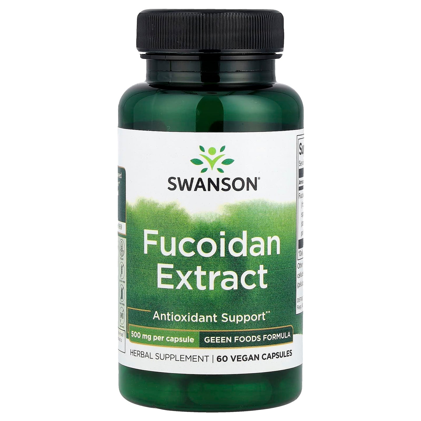 Swanson, Fucoidan Extract, 500 mg, 60 Vegan Capsules - Image 1
