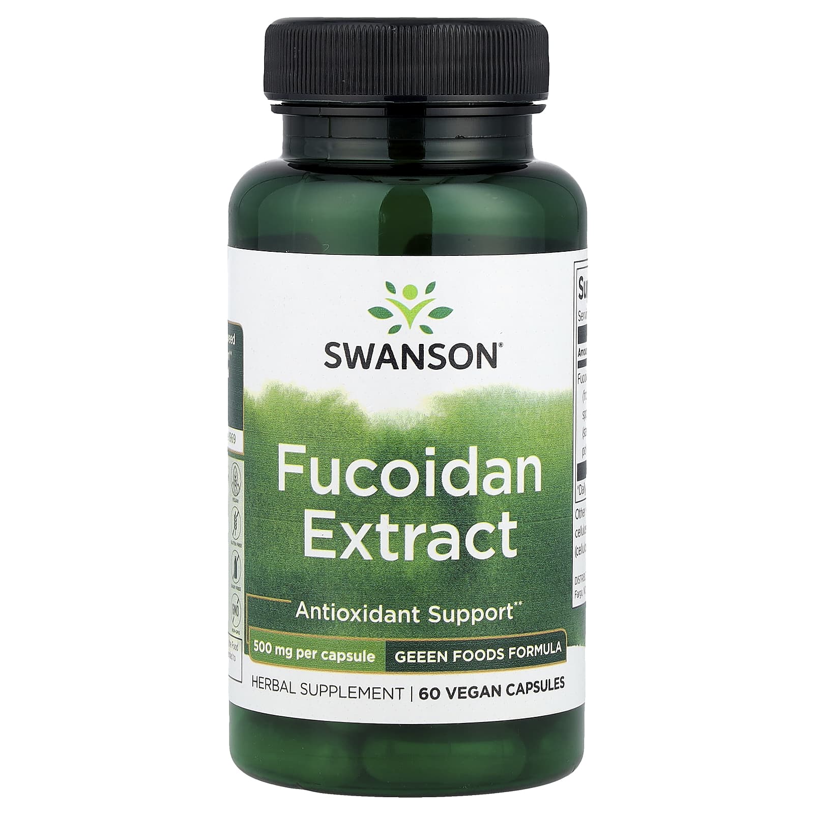 Swanson, Fucoidan Extract, 500 mg, 60 Vegan Capsules - Image 1