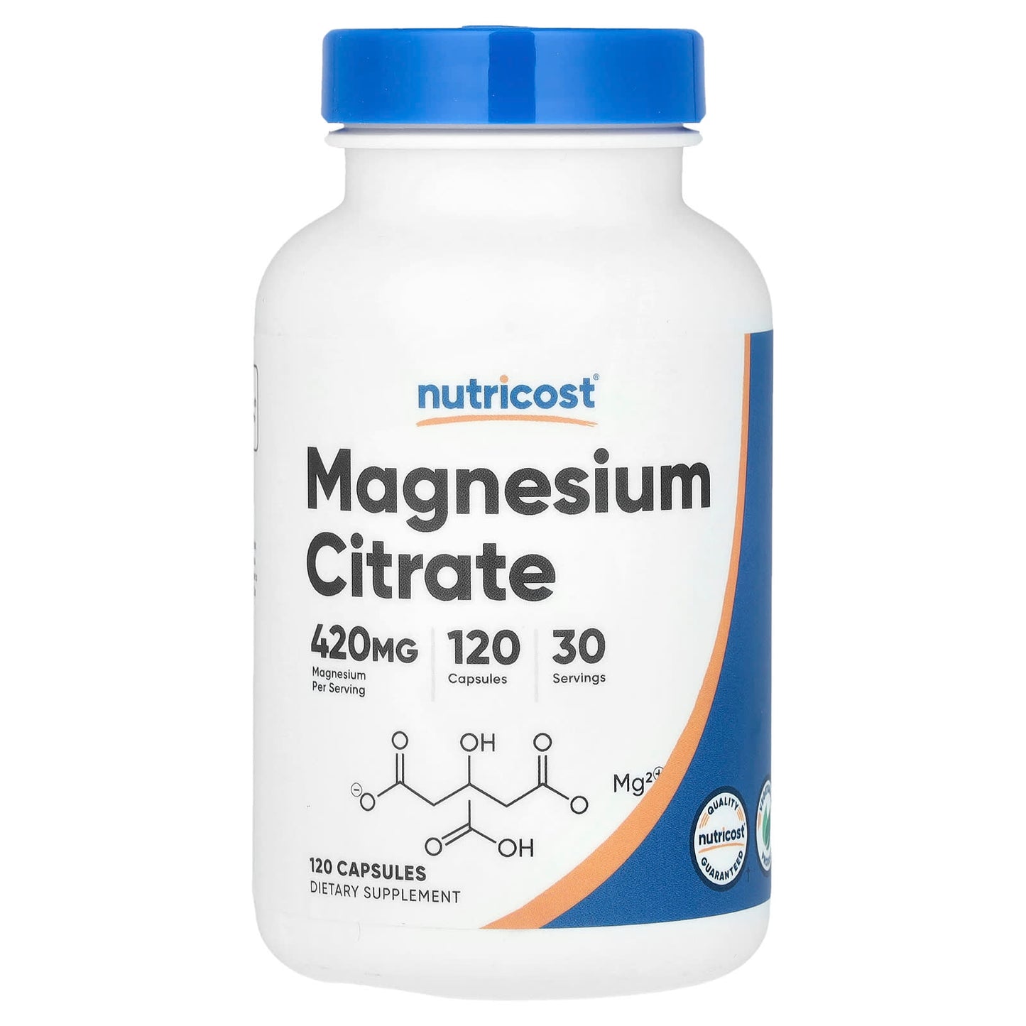 Nutricost, Magnesium Citrate, 120 Capsules (105 mg per Capsule) - Image 1