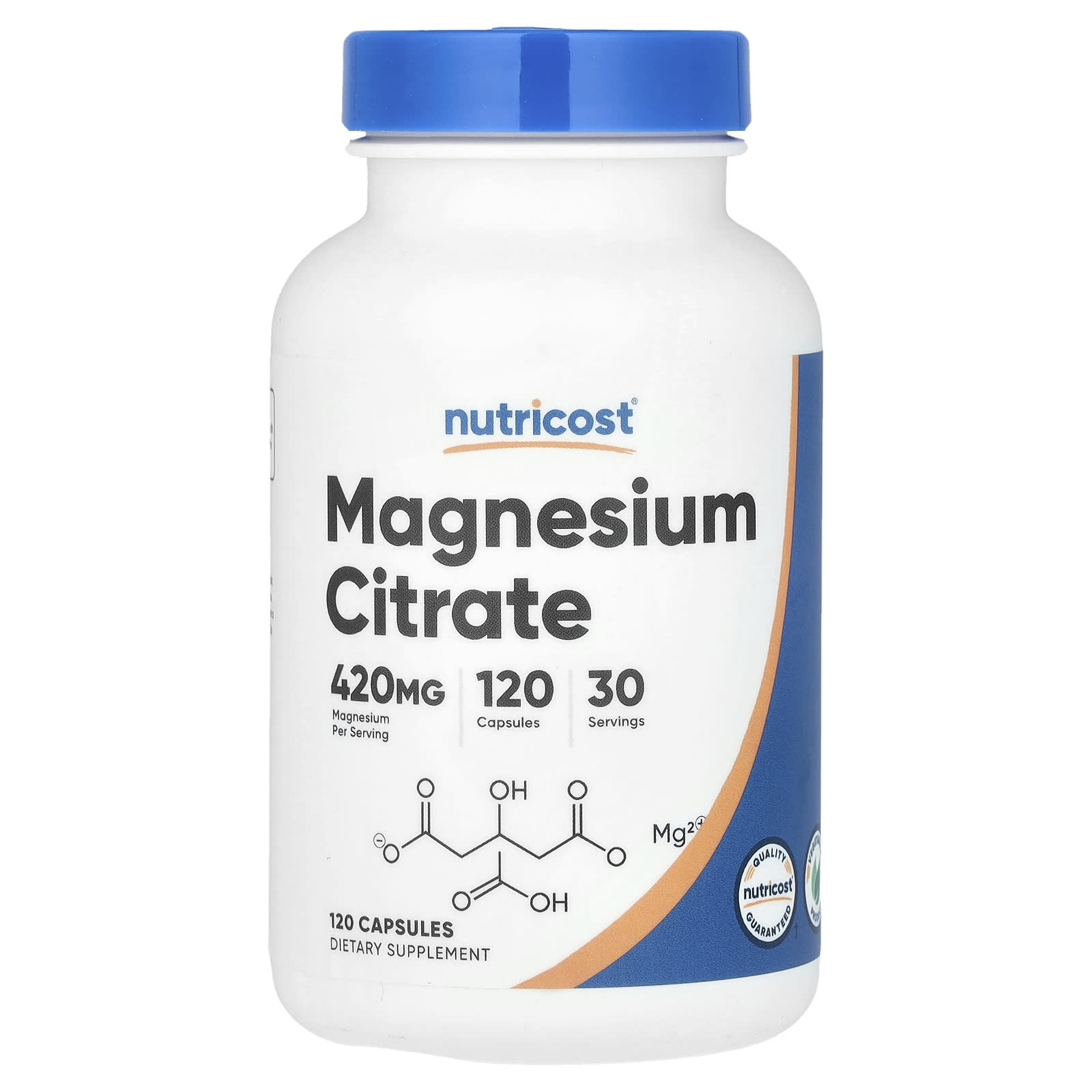 Nutricost, Magnesium Citrate, 120 Capsules (105 mg per Capsule) - Image 1