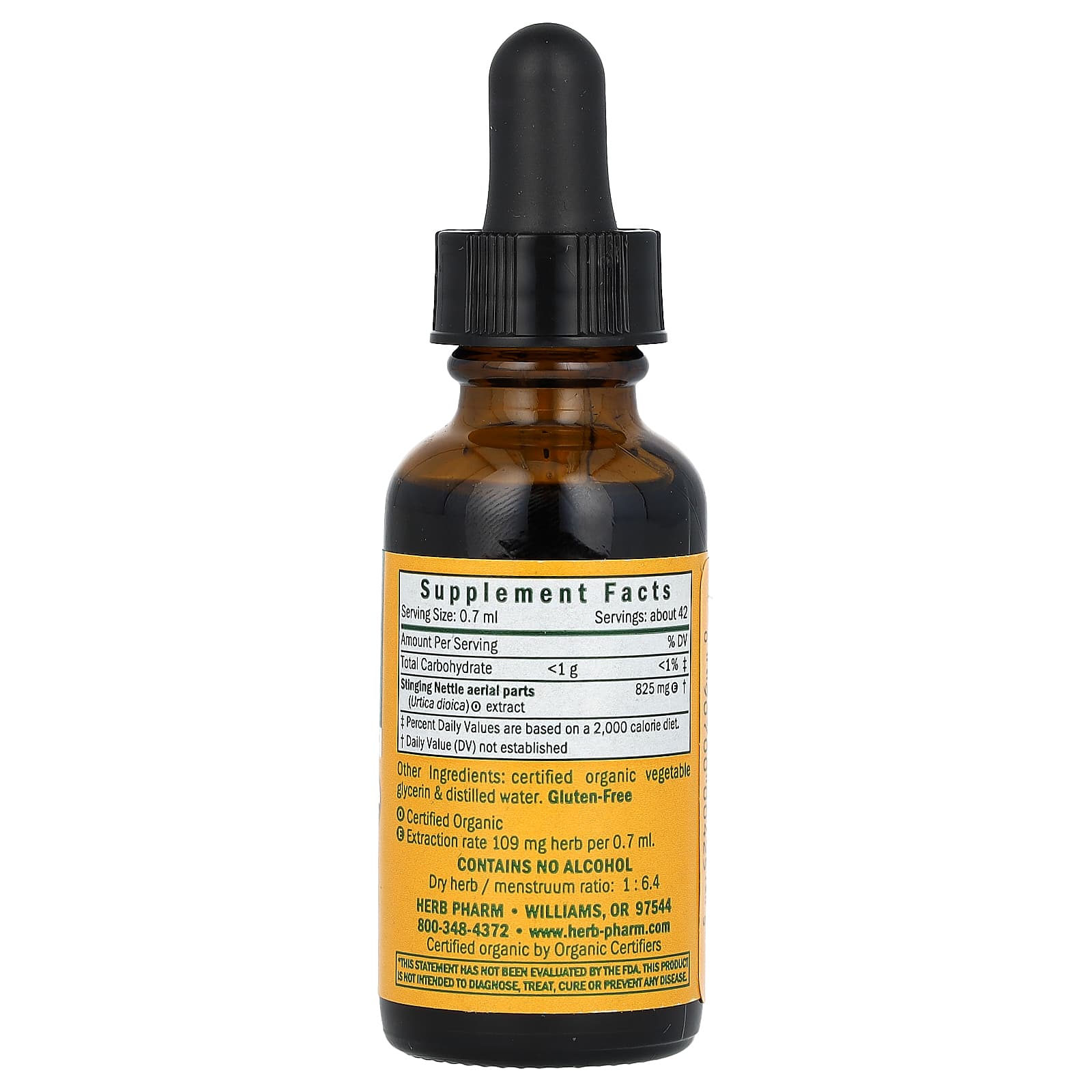 Stinging Nettle Supplement by Herb Pharm - USDA Organic, Gluten Free - Image 2