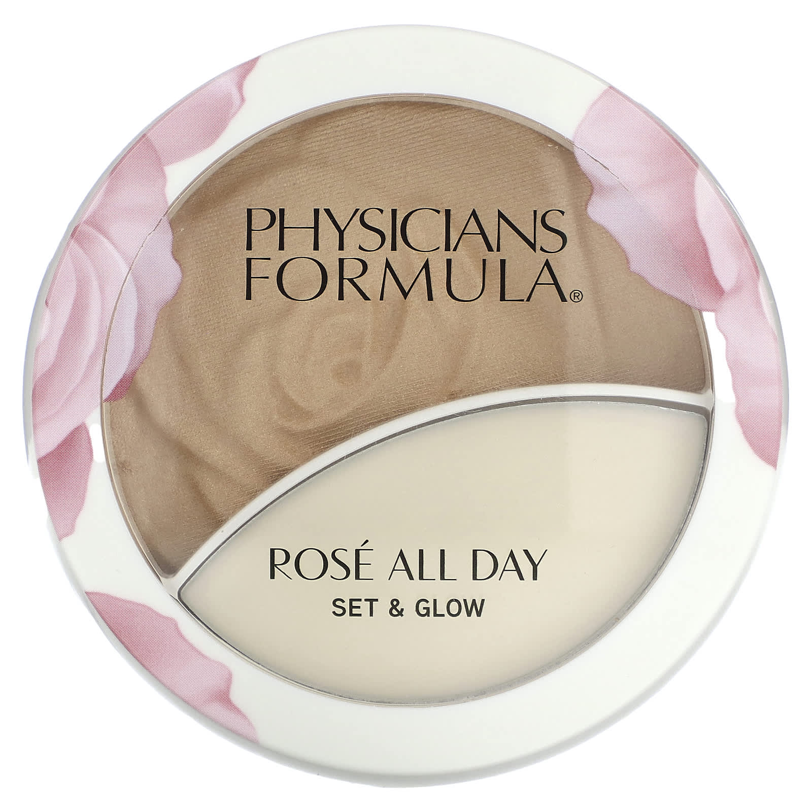 Physicians Formula, Rosé All Day, Set & Glow, Illuminating Powder & Dewy Balm, 1711501 Sunlit Glow, 1 Count - Image 1