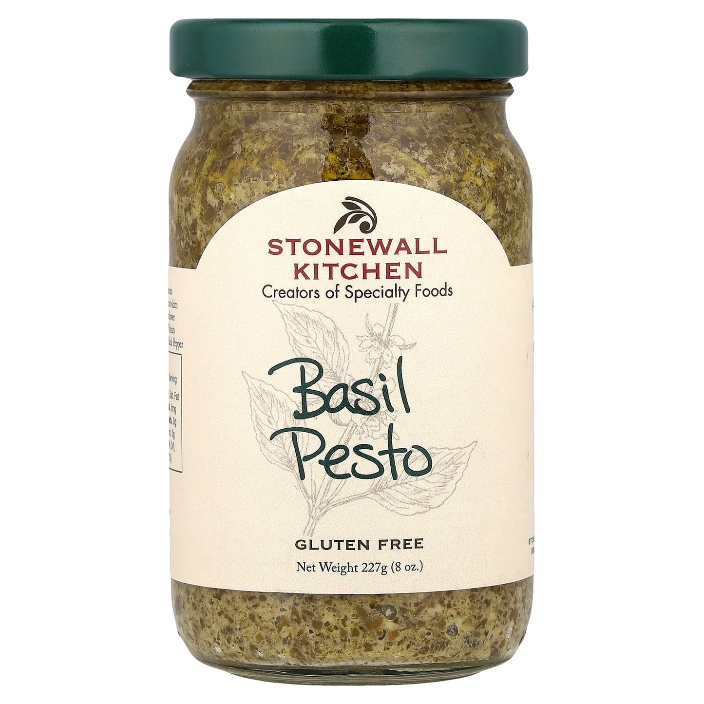 Stonewall Kitchen, Basil Pesto, 8 oz (227 g) - Image 1
