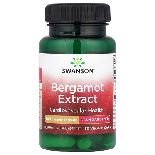 Swanson, Bergamot Extract, 500 mg, 30 Veggie Caps