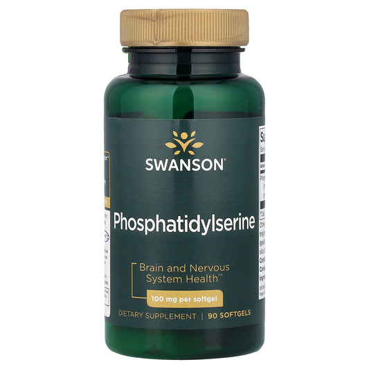 Swanson, Phosphatidylserine, 100 mg, 90 Softgels - Image 1