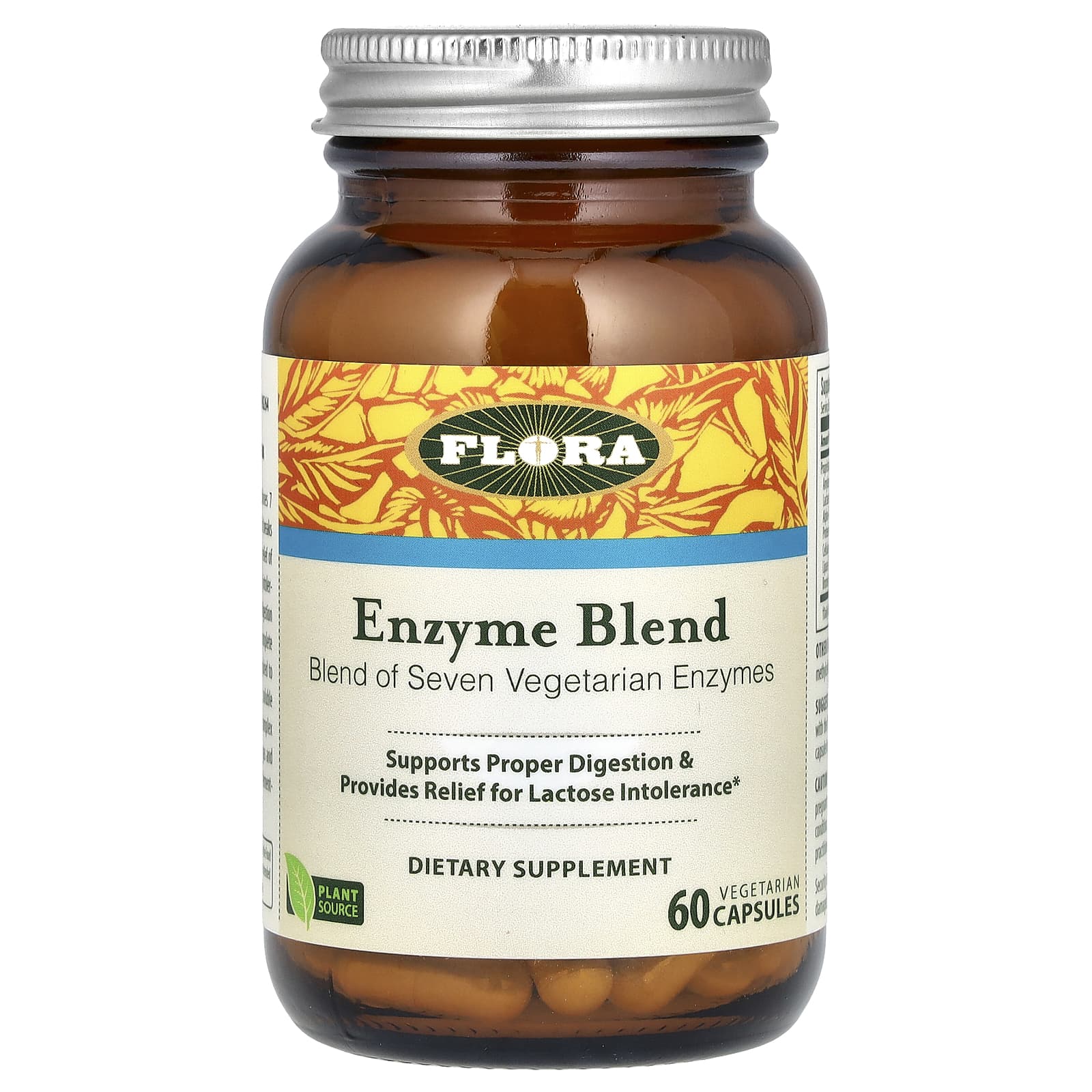 Flora Enzyme Blend - 60 Vegetarian Capsules for Digestive Relief - Image 1