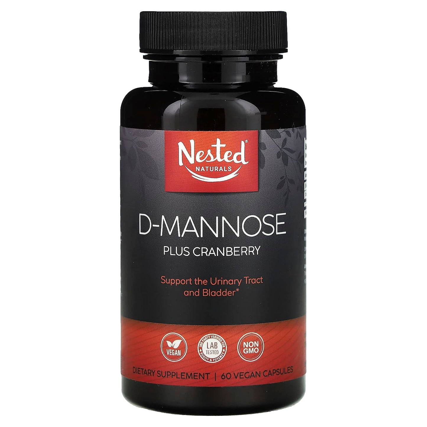 Nested Naturals, D-Mannose Plus Cranberry, 60 Vegan Capsules - Image 1