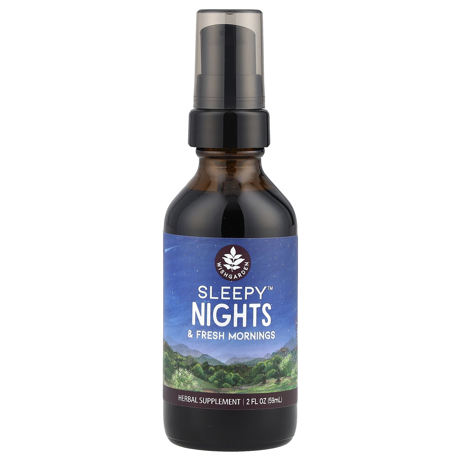 WishGarden Herbs, Sleepy™ Nights & Fresh Mornings, 2 fl oz (59 ml) - Image 1