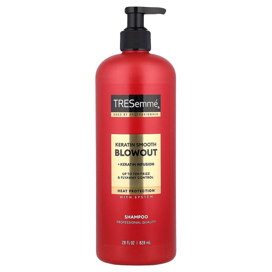 TRESemmé, Keratin Smooth Blowout Shampoo, 28 fl oz (828 ml) - Image 1