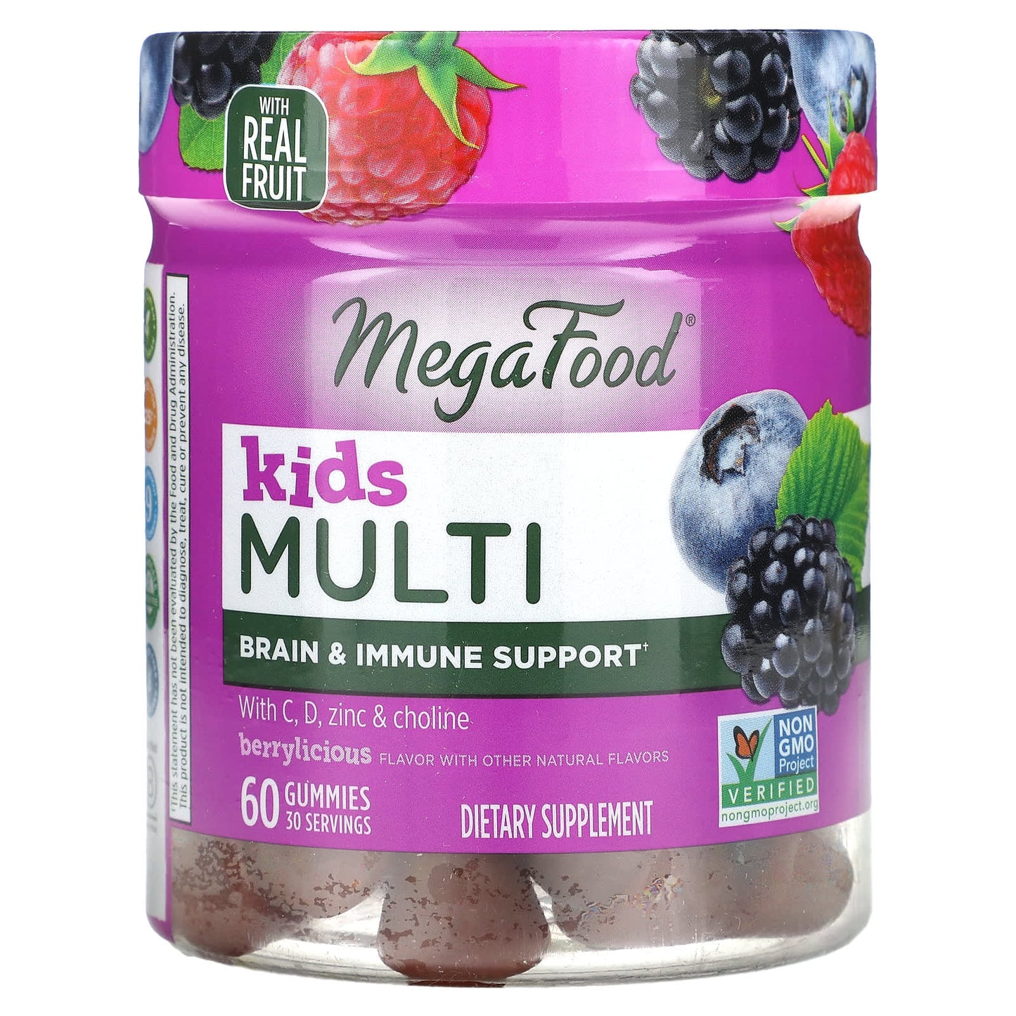 MegaFood, Kids Multi, Berrylicious, 60 Gummies - Image 1