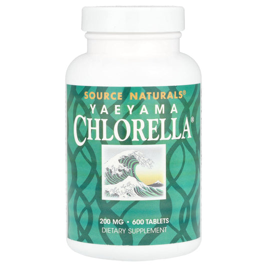 Source Naturals, Yaeyama Chlorella®, 200 mg, 600 Tablets, (20 mg per Tablet)