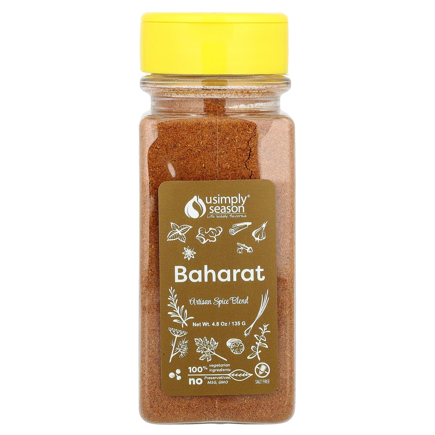 USimplySeason, Artisan Spice Blend, Baharat, 4.8 oz (135 g) - Image 1