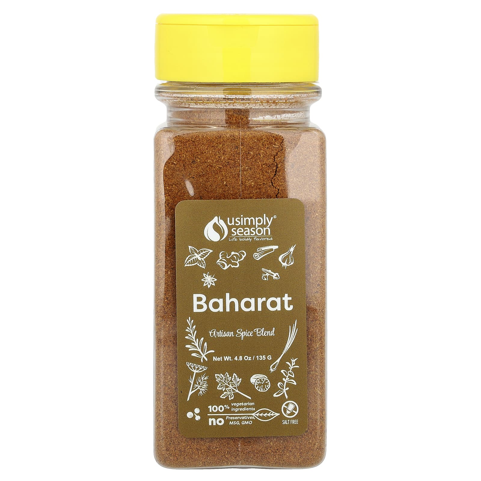 USimplySeason, Artisan Spice Blend, Baharat, 4.8 oz (135 g) - Image 1