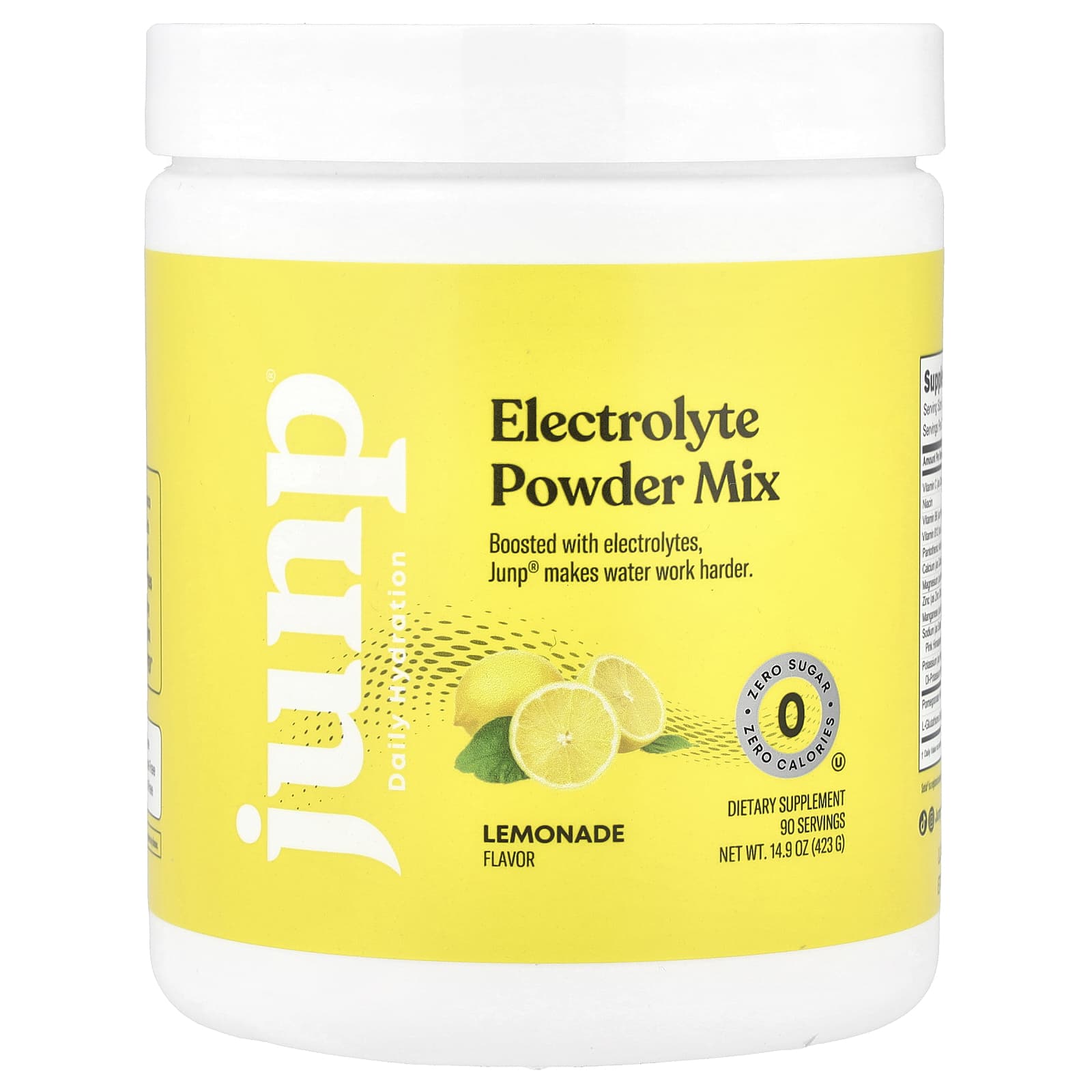 Boost Hydration with JUNP Electrolyte Powder, Lemonade Flavor - Image 1