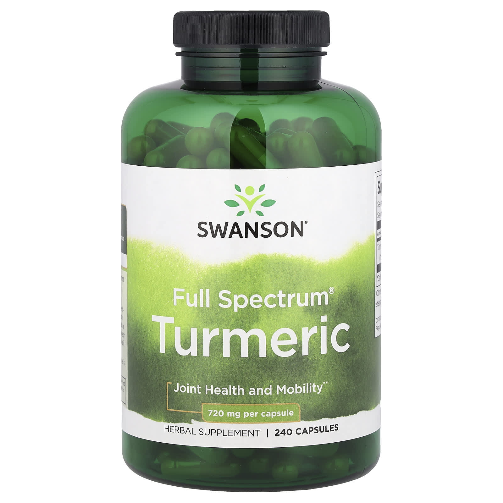 Swanson, Full Spectrum® Turmeric, 240 Capsules (720 mg per Capsule) - Image 1