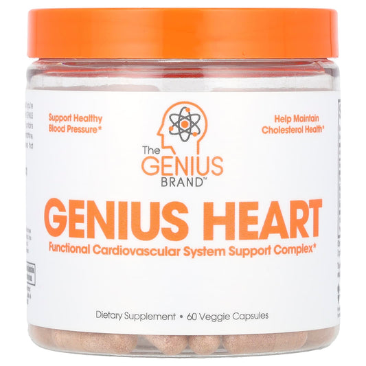 The Genius Brand, Genius Heart , 60 Veggie Capsules - Image 1