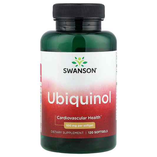 Swanson, Ubiquinol, 100 mg, 120 Softgels - Image 1