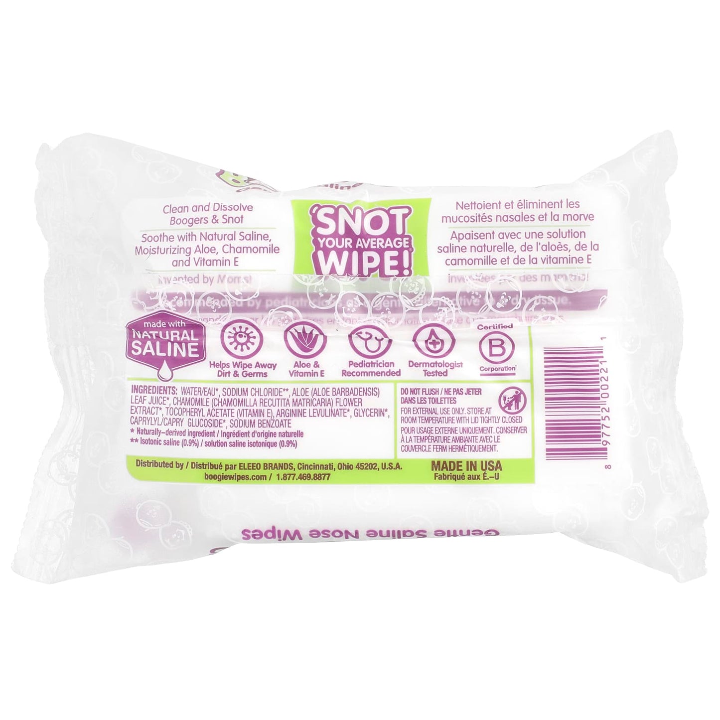 Gentle Unscented Nose Wipes for Babies & Kids by Boogie Wipes - Image 2