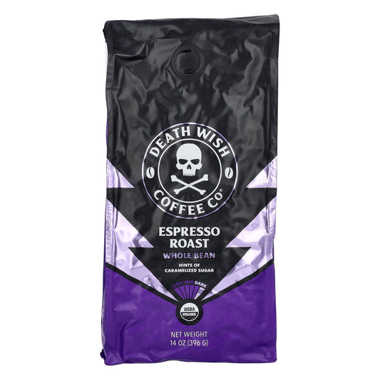 Death Wish Coffee - USDA Organic, Fair Trade, Intensely Strong Espresso Roast - Image 1