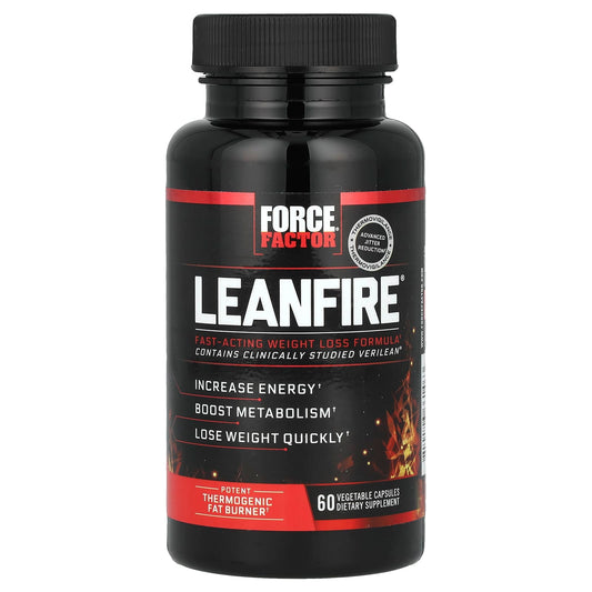 Force Factor LeanFire Thermogenic Weight Loss Supplement, 60 Capsules - Image 1
